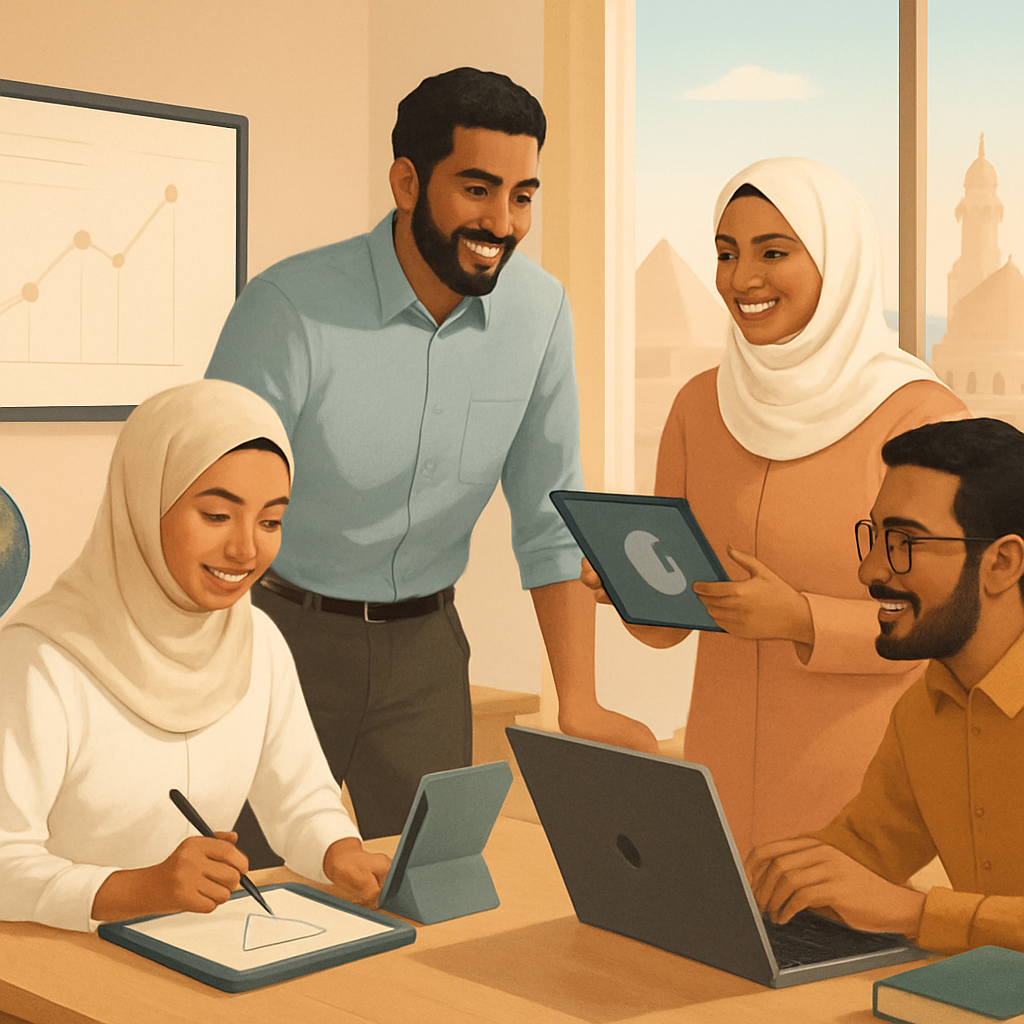 Impact diagram of EdTech fellowship on Egyptian education
